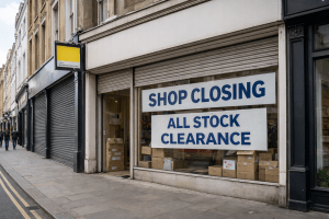 shop closing down on highstreet